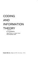 Cover of: Coding and information theory