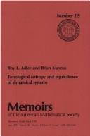 Cover of: Topological entropy and equivalence of dynamical systems by Roy L. Adler