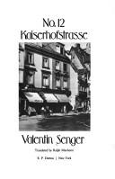 Cover of: No. 12 Kaiserhofstrasse