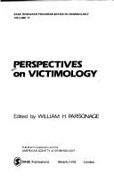 Perspectives on victimology by William H. Parsonage