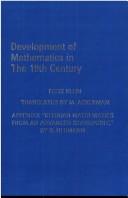 Cover of: Development of mathematics in the 19th century