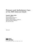 Cover of: Primary and ambulatory care of the HIV-infected adult