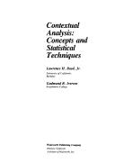 Cover of: Contextual analysis by Lawrence H. Boyd, Lawrence H. Boyd