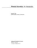 Cover of: Musical acoustics by Hall, Donald E.
