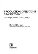 Production/operations management by Richard J. Tersine, R. Tersine