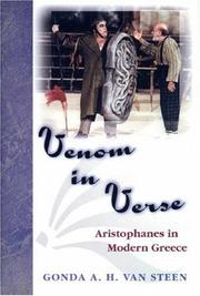 Cover of: Venom in verse: Aristophanes in modern Greece