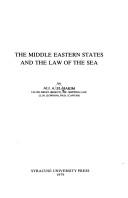 Cover of: The Middle Eastern States and the law of the sea