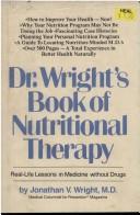 Cover of: Dr. Wright's book of nutritional therapy by Jonathan V. Wright