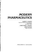 Cover of: Modern pharmaceutics