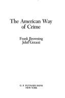 Cover of: The American way of crime