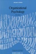 Cover of: Organizational psychology by Schein, Edgar H.