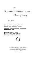 Cover of: The Russian-American Company