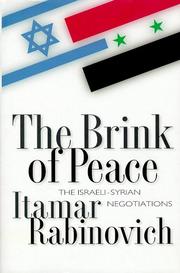 Cover of: The Brink of Peace by Itamar Rabinovich, Itamar Rabinovich