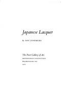 Cover of: Japanese lacquer