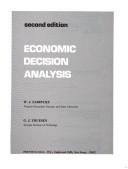Cover of: Economic decision analysis by W. J. Fabrycky