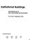 Cover of: Institutional buildings