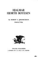 Hjalmar Hjorth Boyesen by Robert S. Fredrickson
