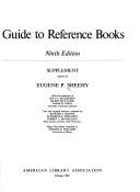 Cover of: Guide to reference books, ninth edition: supplement