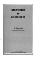 Cover of: Introduction to agribusiness by N. Omri Rawlins