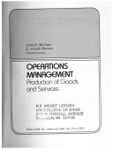 Cover of: Operations management | John O. McClain