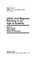 Cover of: Urban and regional planning in an age of austerity