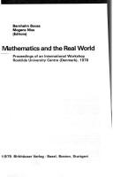 Cover of: Mathematics and the real world by edited by Bernhelm Booss, Mogens Niss, editors.