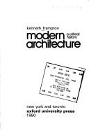 Cover of: Modern architecture: a critical history