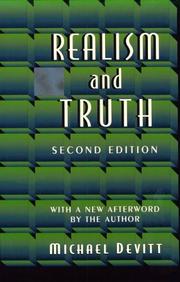 Cover of: Realism and truth by Michael Devitt