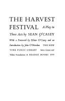 Cover of: The harvest festival: a play in three acts