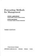 Cover of: Forecasting methods for management