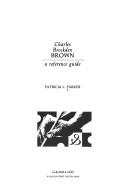 Cover of: Charles Brockden Brown, a reference guide