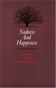 Cover of: Sadness and Happiness by Robert Pinsky