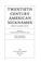 Cover of: Twentieth century American nicknames