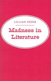 Cover of: Madness in Literature by Lillian Feder, Lillian Feder