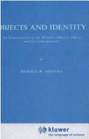 Cover of: Objects and identity by Harold W. Noonan