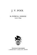 Cover of: J. V. Foix by Patricia J. Boehne