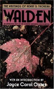 Cover of: Walden by Henry David Thoreau