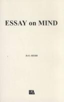 Cover of: Essay on mind by D. O. Hebb