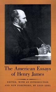 Cover of: The American essays by Henry James