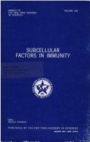 Cover of: Subcellular factors in immunity