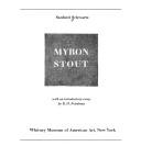 Cover of: Myron Stout