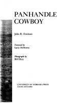 Panhandle cowboy by John R. Erickson