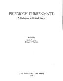 Cover of: Friedrich Dürrenmatt, a collection of critical essays by edited by Bodo Fritzen, Heimy F. Taylor.