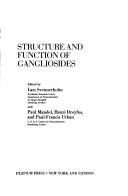 Cover of: Structure and function of gangliosides