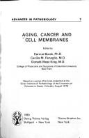 Cover of: Aging, cancer, and cell membranes