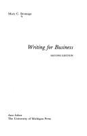 Cover of: Writing for business by Mary Cogan Bromage