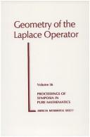 Cover of: Geometry of the Laplace operator
