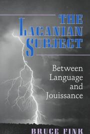 Cover of: The Lacanian Subject by Bruce Fink