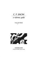 Cover of: C. P. Snow: a reference guide