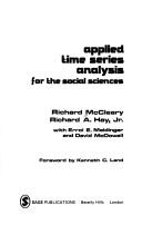 Cover of: Applied time series analysis for the social sciences